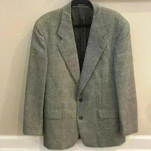 Blazer Sportscoat 100% Virgin Wool size 42 R 42R Two Button Placket - Picture 2 of 11